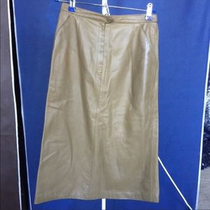 Celine Vintage Leather Skirt